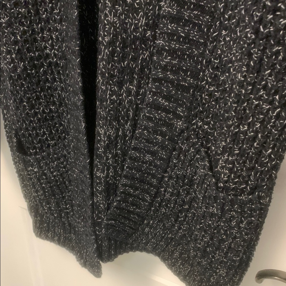 Express Black Knit Cardigan with Pockets - Picture 4 of 4